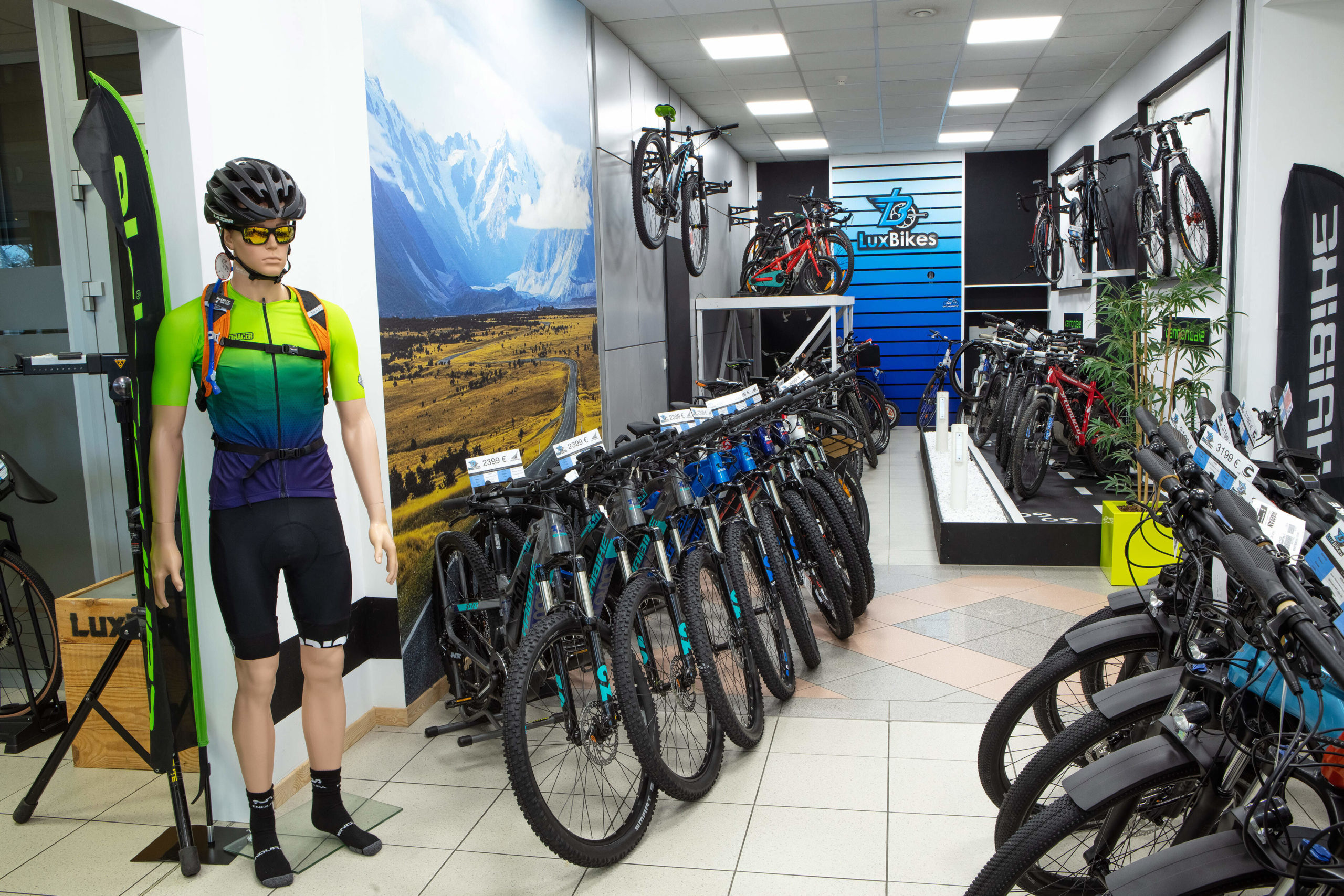Magasin de vélos LuxBikes à Doncols dans le Nord Luxembourg